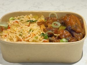Gobi Manchurian with Fried Rice